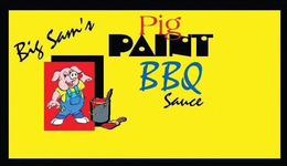 BIG SAM'S PIG PAINT BBQ SAUCE logo
