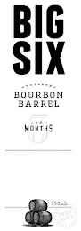 BIG SIX - WHISKEY - BOURBON BARREL AGED 3 MONTHS 750ML BOTTLED IN SMALL BATCH LIMITED QUANTITY logo