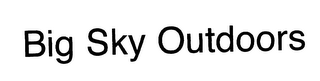 BIG SKY OUTDOORS logo