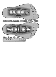 BIG SOLES CUSHIONED INSOLES FOR FEET OVER A FOOT. MEN SIZES 15-22 logo