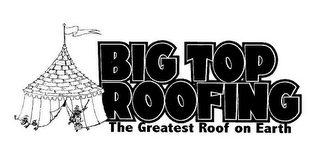 BIG TOP ROOFING THE GREATEST ROOF ON EARTH logo