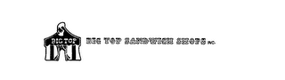 BIG TOP SANDWICH SHOPS INC.  BIG TOP logo