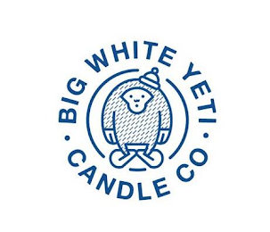·BIG WHITE YETI· CANDLE CO logo