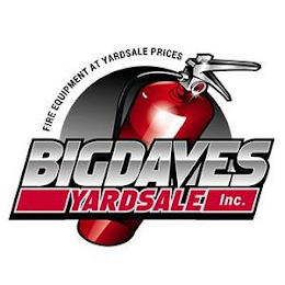 BIGDAVESYARDSALE INC. FIRE EQUIPMENT AT YARDSALE PRICES logo