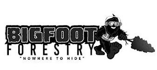 BIGFOOT FORESTRY "NOWHERE TO HIDE" logo