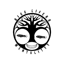 BIGG LIFERR MENTALITYY THE WORLD IS YOURS logo