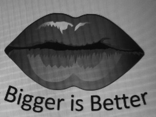 BIGGER IS BETTER logo