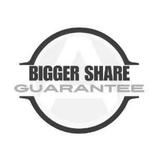 BIGGER SHARE GUARANTEE A logo