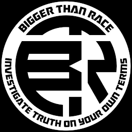BIGGER THAN RACE INVESTIGATE TRUTH ON YOUR OWN TERMS BTR logo