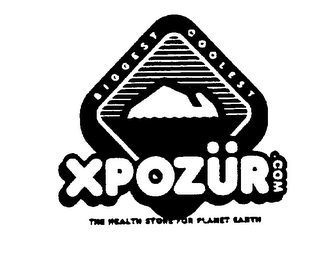 BIGGEST COOLEST XPOZUR.COM THE HEALTH STORE FOR PLANET EARTH logo