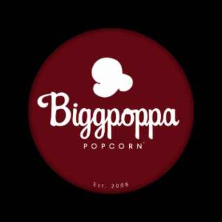 BIGGPOPPA POPCORN EST. 2008 logo