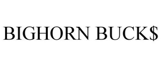 BIGHORN BUCK$ logo