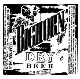 BIGHORN NEVADA DRY BEER