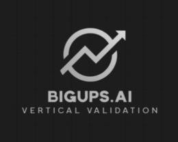 BIGUPS.AI VERTICAL VALIDATION logo
