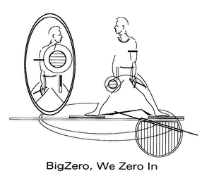BIGZERO, WE ZERO IN logo