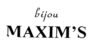 BIJOU MAXIM'S logo