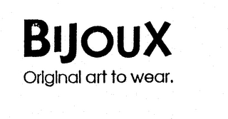 BIJOUX ORIGINAL ART TO WEAR. logo