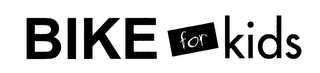 BIKE FOR KIDS logo