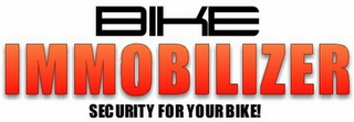 BIKE IMMOBILIZER SECURITY FOR YOUR BIKE! logo