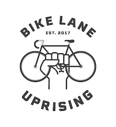 BIKE LANE EST. 2017 UPRISING logo