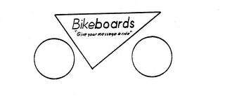 BIKEBOARDS "GIVE YOUR MESSAGE A RIDE" logo
