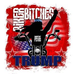 BIKER BITCHES SUPPORT POTUS TRUMP logo