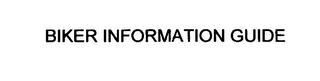 BIKER INFORMATION GUIDE logo