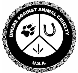 BIKERS AGAINST ANIMAL CRUELTY U.S.A. logo