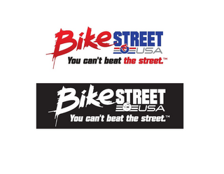 BIKESTREET USA YOU CAN'T BEAT THE STREET. logo