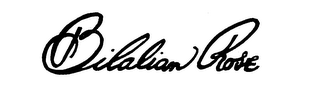 BILALIAN ROSE logo