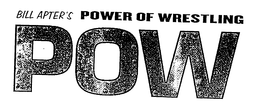 BILL APTER'S POW POWER OF WRESTLING logo