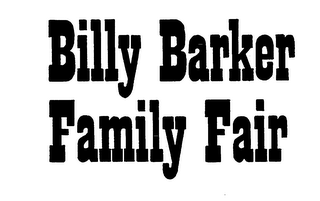 BILL BARKER FAMILY FAIR logo