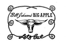 BILL JOHNSON'S BIG APPLE LETS EAT logo