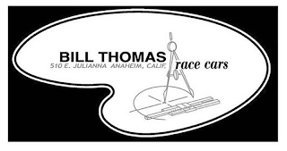 BILL THOMAS RACE CARS 510 E. JULIANNA ANAHEIM, CALIF. logo