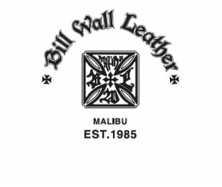 BILL WALL LEATHER MALIBU EST.1985 logo