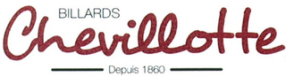 BILLARDS CHEVILLOTTE DEPUIS 1860 logo