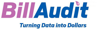 BILLAUDIT TURNING DATA INTO DOLLARS logo