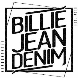 BILLIE JEAN DENIM, HANDCRAFTED, EST. 2019 logo