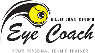 BILLIE JEAN KING'S EYE COACH YOUR PERSONAL TENNIS TRAINER logo