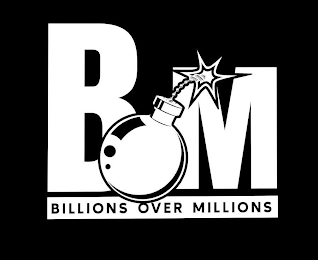 BILLIONS OVER MILLIONS BOM logo