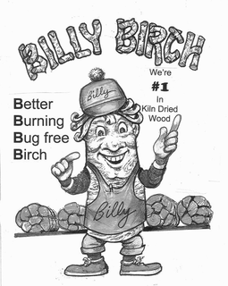 BILLY BIRCH BETTER BURNING BUG FREE BIRCH WE'RE #1 IN KILN DRIED WOOD BILLY BILLY logo