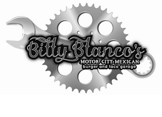 BILLY BLANCO'S MOTOR CITY MEXICAN BURGER AND TACO GARAGE logo