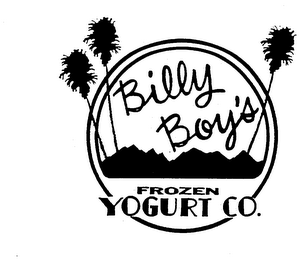 BILLY BOY'S FROZEN YOGURT CO. logo