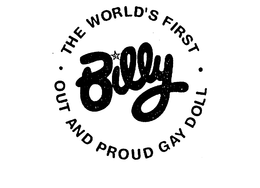 BILLY THE WORLD'S FIRST OUT AND PROUD GAY DOLL logo