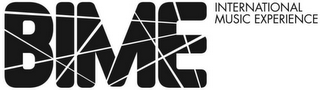 BIME INTERNATIONAL MUSIC EXPERIENCE logo