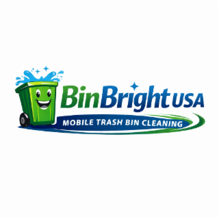 BIN BRIGHT USA MOBILE TRASH BIN CLEANING logo
