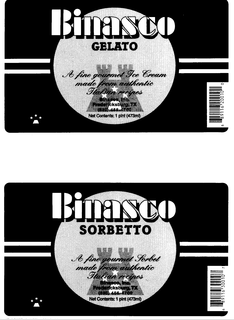 BINASCO GELATO/BINASCO SORBETTO logo
