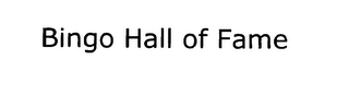 BINGO HALL OF FAME logo