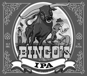 BINGO'S IPA BINGO 81.5 IBU AS FL.OZ logo