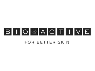 BIO ACTIVE FOR BETTER SKIN logo